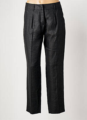 Pantalon drept țesătură poplin mărime normală negru MAX MARA femeie