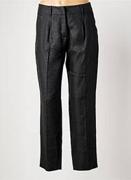 Pantalon drept țesătură poplin mărime normală negru MAX MARA femme