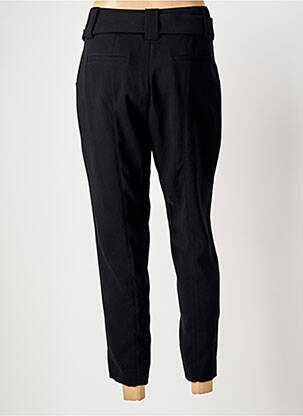 Pantalon 7/8 închidere cu fermoar sub clapetă cu nasturi mărime normală negru HANA SAN femeie