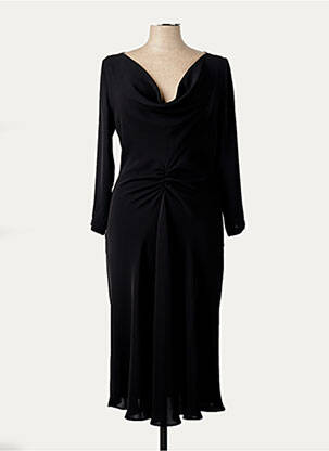 Rochie midi mâneci lungi mâneci lungi negru MAX MARA femeie