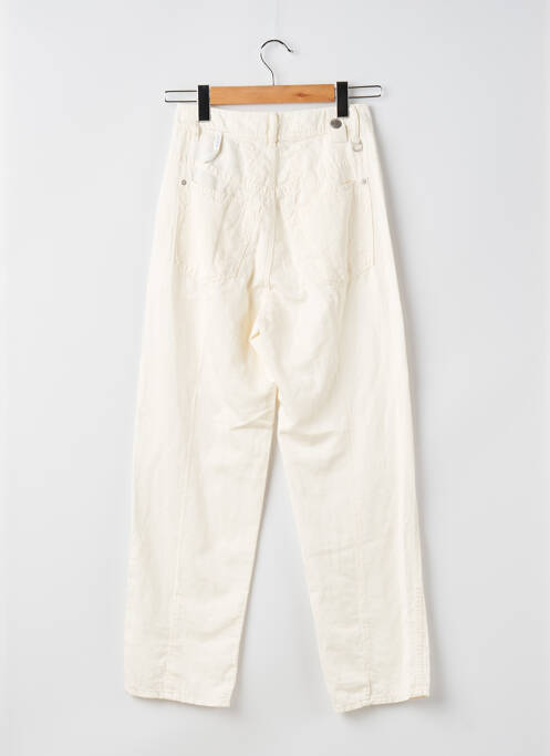 Pantalon drept alb HIGH femeie