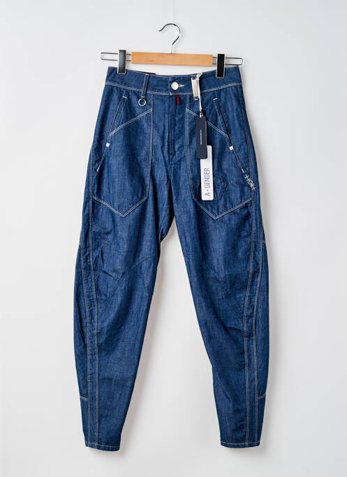 Blugi croială Mom albastru HIGH femeie