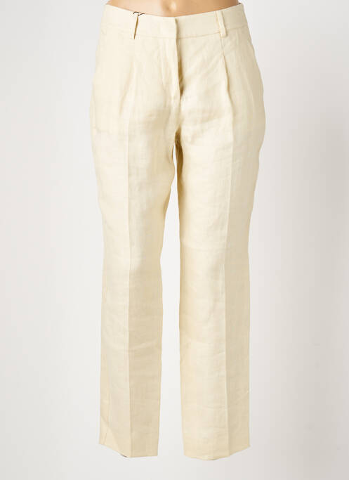 Pantalon drept bej MAX MARA femeie