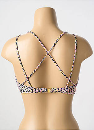 Sutien de costum de baie elasticitate top triunghiuri roz CYELL femeie