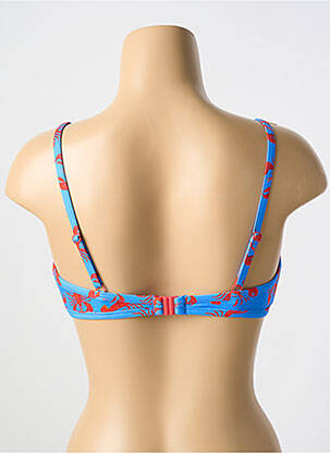 Sutien de costum de baie elasticitate top triunghiuri albastru CYELL femeie