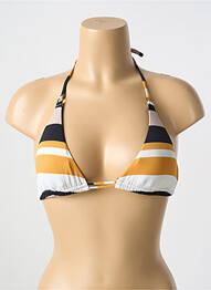 Sutien de costum de baie elasticitate sutien cu susținere înaltă și burete detașabil galben CYELL femme