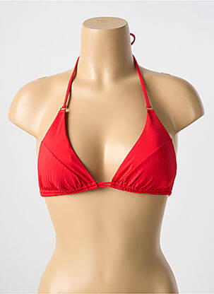 Sutien de costum de baie elasticitate sutien cu susținere înaltă și burete detașabil roșu CYELL femeie