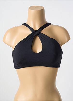 Sutien de costum de baie elasticitate sutien cu susținere înaltă și burete detașabil negru MALAI femeie