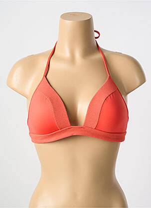 Sutien de costum de baie elasticitate top triunghiuri portocalie CYELL femeie