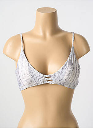 Sutien de costum de baie elasticitate sutien cu susținere înaltă și burete detașabil bej MALAI femeie