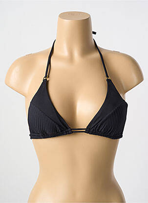 Sutien de costum de baie elasticitate sutien cu susținere înaltă și burete detașabil negru CYELL femeie