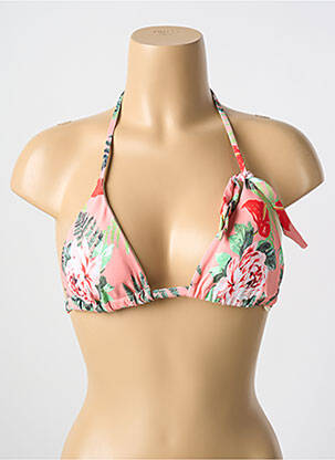 Sutien de costum de baie elasticitate sutien cu susținere înaltă și burete detașabil roz MALAI femeie