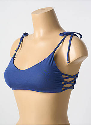 Sutien de costum de baie elasticitate sutien cu susținere înaltă și burete detașabil albastru MALAI femeie
