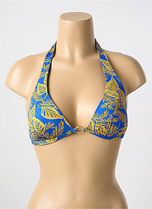 Sutien de costum de baie elasticitate top sutien modelat albastru CYELL femeie