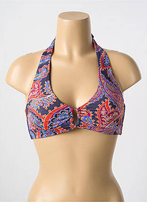Sutien de costum de baie elasticitate sutien cupe întregi cu decolteu înalt violet CYELL femeie