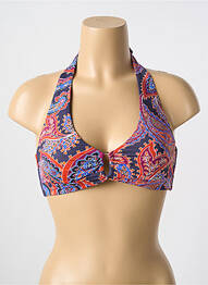 Sutien de costum de baie elasticitate sutien cupe întregi cu decolteu înalt violet CYELL femme
