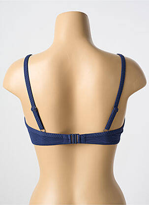 Sutien de costum de baie elasticitate sutien cupe întregi cu decolteu înalt albastru CYELL femeie