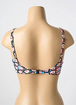 Sutien de costum de baie elasticitate sutien cupe întregi cu decolteu înalt roz CYELL femeie
