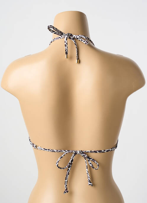 Sutien de costum de baie elasticitate sutien cu susținere înaltă și burete detașabil maro CYELL femme