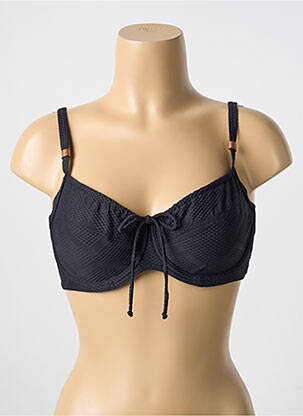 Sutien de costum de baie elasticitate sutien cupe întregi cu decolteu înalt negru CYELL femeie