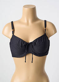 Sutien de costum de baie elasticitate sutien cupe întregi cu decolteu înalt negru CYELL femme