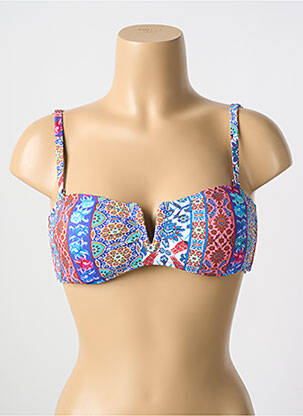 Sutien de costum de baie elasticitate sutien cu susținere înaltă și burete detașabil albastru CYELL femeie