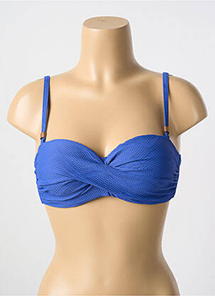 Sutien de costum de baie elasticitate top sutien modelat albastru CYELL femeie