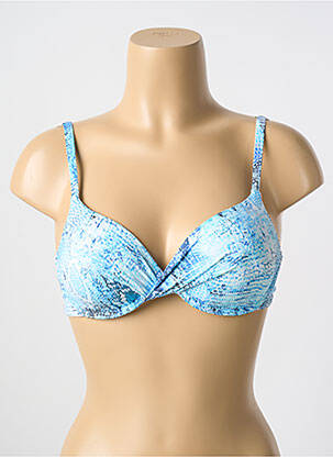 Sutien de costum de baie elasticitate top sutien modelat albastru CYELL femeie