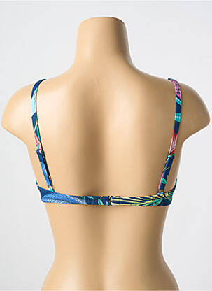 Sutien de costum de baie elasticitate top sutien modelat albastru CYELL femeie
