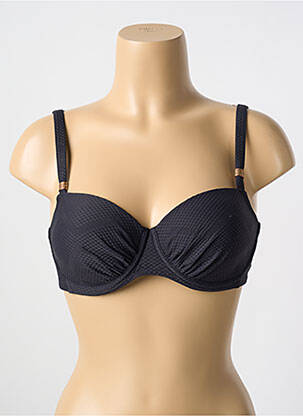 Sutien de costum de baie elasticitate top sutien modelat negru CYELL femeie