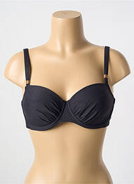 Sutien de costum de baie elasticitate top sutien modelat negru CYELL femme