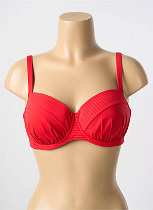 Sutien de costum de baie elasticitate top sutien modelat roșu CYELL femeie