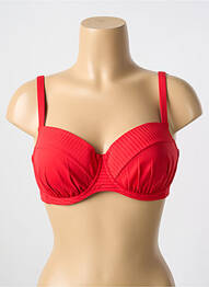 Sutien de costum de baie elasticitate top sutien modelat roșu CYELL femme
