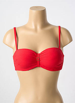 Sutien de costum de baie elasticitate top sutien modelat roșu CYELL femeie