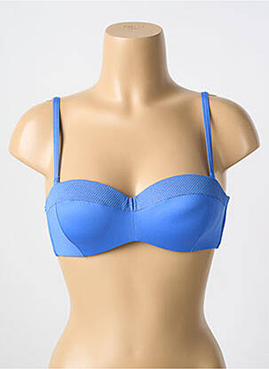 Sutien de costum de baie elasticitate top sutien modelat albastru CYELL femeie