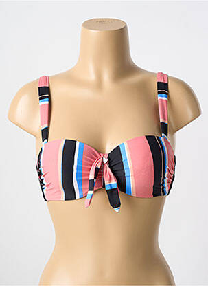 Sutien de costum de baie elasticitate top sutien modelat roz CYELL femeie