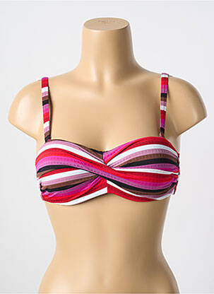 Sutien de costum de baie elasticitate top sutien modelat roșu CYELL femeie