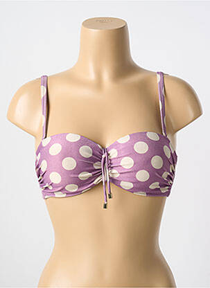 Sutien de costum de baie elasticitate top sutien modelat violet CYELL femeie