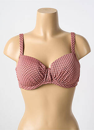 Sutien de costum de baie elasticitate top sutien modelat roz CYELL femeie