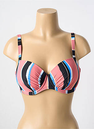 Sutien de costum de baie elasticitate top sutien modelat roz CYELL femeie