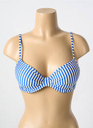Sutien de costum de baie elasticitate top sutien push-up albastru CYELL femme