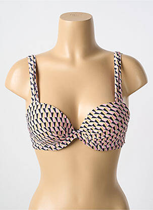 Sutien de costum de baie elasticitate top sutien push-up roz CYELL femeie