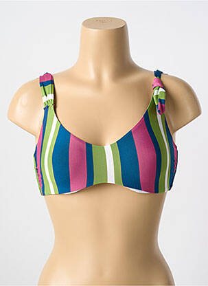 Sutien de costum de baie elasticitate sutien cupe întregi cu decolteu înalt verde CYELL femeie