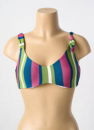 Sutien de costum de baie elasticitate sutien cupe întregi cu decolteu înalt verde CYELL femme