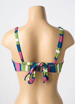 Sutien de costum de baie elasticitate sutien cupe întregi cu decolteu înalt verde CYELL femeie