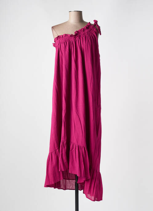 Rochie lungă roz PETITE MENDIGOTE femeie