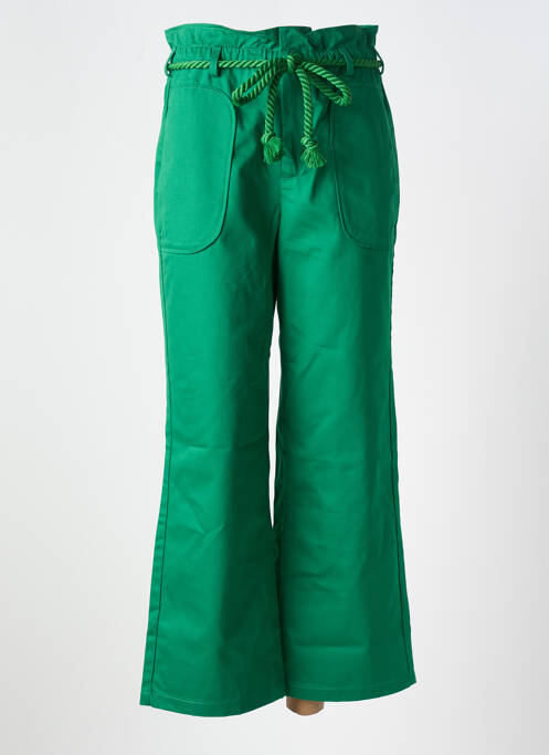 Pantalon 7/8 verde PETITE MENDIGOTE femeie
