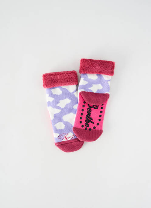 Șosete imprimeu fantezie roz BERTHE AUX GRANDS PIEDS fille