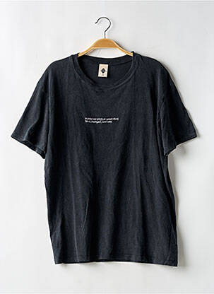 Tricou broderie mâneci scurte gri NOIR VINTAGE bărbat