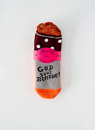 Șosete portocaliu BERTHE AUX GRANDS PIEDS fată